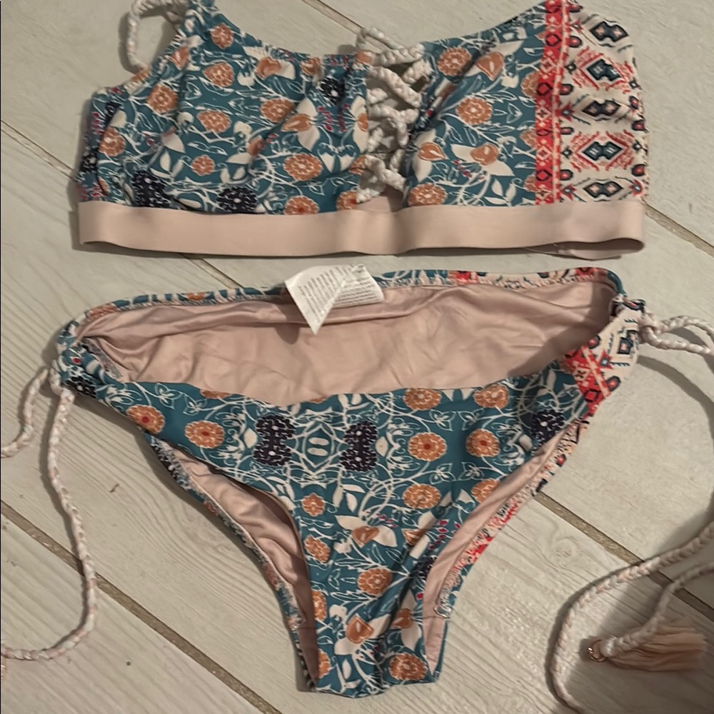 Floral Pattern Bikini Set